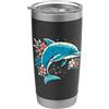 Retro Dolphin Gifts Floral Delphin Lover - Vintage Beach Sea Ocean Animal Lover Bicchiere termico in acciaio inox doppia parete