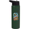 Umorismo Surf Spiaggia Oceano Onde Sale Nei Capelli Sabbia Ovunque Surf Spiaggia Stainless Steel Insulated Water Bottle
