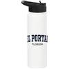 El Portal Florida Apparel El Portal Florida Classic Arch Text Stainless Steel Insulated Water Bottle