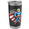 Awesome Sam Designs for Boys Named Sam Sam USA Eagle Patriotic Superhero per Ragazzi Nome Sam Bicchiere termico in acciaio inox doppia parete