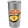 Mac And Cheese Studio Amante del buongustaio del formaggio Mac Brigade al forno Bicchiere termico in acciaio inox doppia parete