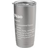 Nao Birthday Name Definition Funny Nao Definizione del nome Dizionario divertente Bicchiere termico in acciaio inox doppia parete