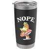 Boys Girls Frog Mom Gifts T Shirts & Hoo Mens Womens Funny Cottagecore NOPE Grumpy Frog On Mushroom Bicchiere termico in acciaio inox doppia parete