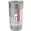 Flo Design Father's Day Outfits United States Army Veteran Father's Day Dad Grandpa Veteran Bicchiere termico in acciaio inox doppia parete
