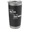 Bass Clef Musician Instrument Ideas Bass Genius Tavola Periodica degli Elementi Nerd Scienza Bicchiere termico in acciaio inox doppia parete