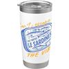 Retro Coastal Co. Retrò, sardina, lattina, illustrazione, da, portogallo Bicchiere termico in acciaio inox doppia parete
