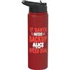 Funny Name Alice Designs Nome di Natale Alice personalizzato Alice di backup di Alice Stainless Steel Insulated Water Bottle