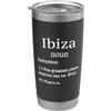 Ibiza Souvenir / Ibiza Island Beach Reso Souvenir di Ibiza/Divertente definizione falsa Ibiza Holiday Design Bicchiere termico in acciaio inox doppia parete