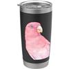 Perroquets numériques ritratto pappagallo acquerello lory (Eos bornea) Bicchiere termico in acciaio inox doppia parete