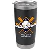 Women's Baseball & Softball Club Diamonds Are A Girl Best Friend Baseball & Softball Bicchiere termico in acciaio inox doppia parete