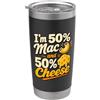 Mac And Cheese Lover Gifts Barzelletta sul cibo per gli amanti del formaggio e del Mac Bicchiere termico in acciaio inox doppia parete