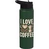 Coffee Enthusiast Cafe Lover Espresso Be Macchina per caffè espresso I Love Coffee Heart Stainless Steel Insulated Water Bottle