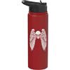 y2k Grunge Emo Goth Teen Vintage Graphic Grunge Wings Angel On Back Skull y2k 2000s Goth Emo Harajuku Stainless Steel Insulated Water Bottle