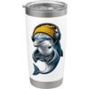 Dolphin Gamer Ocean Lovers Dolphin Gamer Ocean - Cuffie da gioco, motivo: creatura marina Bicchiere termico in acciaio inox doppia parete