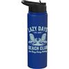 Summer Vacation Beach Holiday Surfing Me Sedie a sdraio estive retrò vacanze al mare Stainless Steel Insulated Water Bottle