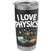 Physics Enthusiast Science Atom Design I Love Physics Atom Calculator Scienza Bicchiere termico in acciaio inox doppia parete
