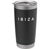 Ibiza Souvenir / Ibiza Beach Holiday Mod Souvenirs di Ibiza/Resort per vacanze sulla spiaggia di Ibiza Font moderno Bicchiere termico in acciaio inox doppia parete