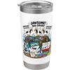 Shark Seagull Classroom Humor for Teache Divertente gabbiano Jawsome 3 ° grado Shark torna a scuola bambini Bicchiere termico in acciaio inox doppia parete