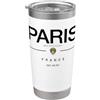 Paris France vacation to Paris Parisian Parigi Francia Vacanze a Parigi Regalo Parig Bicchiere termico in acciaio inox doppia parete