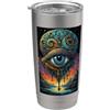 Geonetiqué Designs Design fantasy visionario di Surreal Eye Portal Bicchiere termico in acciaio inox doppia parete