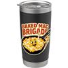Mac And Cheese Studio Amante del buongustaio del formaggio Mac Brigade al forno Bicchiere termico in acciaio inox doppia parete