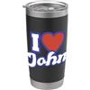 I Love Names Io amo John Bicchiere termico in acciaio inox doppia parete