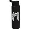 y2k Grunge Emo Goth Teen Vintage Graphic Grunge Wings Angel On Back Skull y2k 2000s Goth Emo Harajuku Stainless Steel Insulated Water Bottle