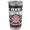Axe Throwing Lumberjack Apparel & Funny Lanciatore di ascia campione di lancio dell'ascia Bicchiere termico in acciaio inox doppia parete