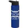 Cool Psychic Humor Quote Merch Abbigliamento psichico - Design unico divertente psichico medio Stainless Steel Insulated Water Bottle
