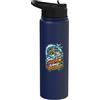 Umorismo Surf Spiaggia Oceano Onde Sale Nei Capelli Sabbia Ovunque Surf Spiaggia Stainless Steel Insulated Water Bottle