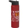 61 Birthday Gifts For Him & Original Fun 61° compleanno per lui, I'm Now 61 anni, Cool BDay Stainless Steel Insulated Water Bottle