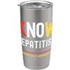 Hepatitis C Awareness Non conoscere la consapevolezza della malattia dell'epatite C Bicchiere termico in acciaio inox doppia parete