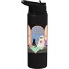 Halloween Bookish Ghost Cozy Ghost Book Lover Spooky Season Reading Nook Stainless Steel Insulated Water Bottle