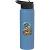 Umorismo Surf Spiaggia Oceano Onde Sale Nei Capelli Sabbia Ovunque Surf Spiaggia Stainless Steel Insulated Water Bottle