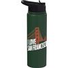 Golden Gate Enthusiasts Bridge Lovers Amo il Golden Gate Bridge di San Francisco Stainless Steel Insulated Water Bottle