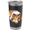 ElegantCat Rough Collie (zibellino) Bicchiere termico in acciaio inox doppia parete