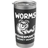 Lustiges Wurm: Das geheime Angel-Tool fü Design: vermi da pesca - Arma segreta del pescatore Bicchiere termico in acciaio inox doppia parete