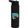 Retro Dolphin Gifts Floral Delphin Lover - Vintage Beach Sea Ocean Animal Lover Stainless Steel Insulated Water Bottle
