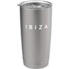 Ibiza Souvenir / Ibiza Beach Holiday Mod Souvenirs di Ibiza/Resort per vacanze sulla spiaggia di Ibiza Font moderno Bicchiere termico in acciaio inox doppia parete