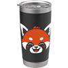 Panda semplici regalo Divertente panda r Animali Panda rosso divertente carino semplice panda rosso Bicchiere termico in acciaio inox doppia parete