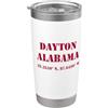 Alabama Cities & Towns Souvenir delle coordinate di Dayton Alabama Bicchiere termico in acciaio inox doppia parete
