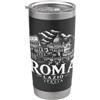 Desert Merch Rome Italy Shop Roma Lazio Italia Paesaggio urbano xilografia Bicchiere termico in acciaio inox doppia parete