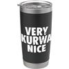 Vintage Very Kurwa Nice Poland Polska Ve Very Kurwa Nice Poland Polska Polskie Very Nice Bicchiere termico in acciaio inox doppia parete