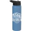 Desert Merch Rome Italy Shop Roma Lazio Italia Paesaggio urbano xilografia Stainless Steel Insulated Water Bottle