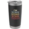 Robin Name Customized Name Robin Custom Robin Name Robin Personalized Name First Given Bicchiere termico in acciaio inox doppia parete