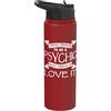 Cool Psychic Humor Quote Merch Abbigliamento psichico - Design unico divertente psichico medio Stainless Steel Insulated Water Bottle