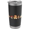 Raccoglitori di funghi accessori regali Funghi coltivatore Raccoglitori di funghi Mushrooms Funghi Bicchiere termico in acciaio inox doppia parete
