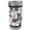 Geeky Chic Costumes Electrical Outlet Plug and Socket Couples Halloween Costume Bicchiere termico in acciaio inox doppia parete