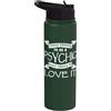 Cool Psychic Humor Quote Merch Abbigliamento psichico - Design unico divertente psichico medio Stainless Steel Insulated Water Bottle