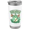 Cozy Frog Wizard Collective Cozy Wizard Of The Pond Frog Funghi Lily Pad Bicchiere termico in acciaio inox doppia parete